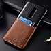 OnePlus 7 Case, Genuine Leather Card Holder Slot Wallet Case Cover for OnePlus 7 (Black)