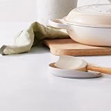 Le Creuset Stoneware Spoon Rest Meringue 71507157160099 Durable Enamel view 6