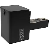 Pellet Smoker Hopper, 250W 110V 180℉- 500℉ Ajustable Temperature Electric Wood Pellet BBQ Grill Hopper Assembly Kit Pellet Hopper for Smokers (Knob Control 25.59 x 11.02 x 13.78in)