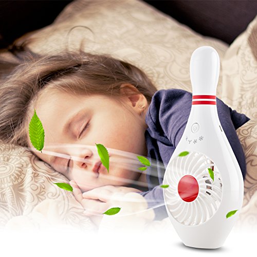 OBOSOE USB Fan, Rechargeable Personal Portable Mini USB Cooling Fan for Outdoor Travel Home - Thumbnail 5