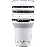 Tally Tumbler Golf Stainless Steel Cup, 30 oz Leak Proof Lid, Double Wall Insulation, Golf Tumbler with Score Keeping Counter used for strokes per hole, Greens in Regulation & Fairways Hit