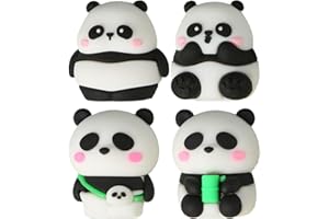 4 Pieces Cartoon Panda Pencil Sharpener Cute Animal Pencil Sharpeners Single Hole Pencil Sharpener Stationery Suitable for Ho