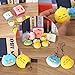 Geefia 20 Pcs Squishy Toys Random Cute Mini Food squishies Fidget Stress Relief Toys Phone Charm Key Chain Strap Lovely Soft Bread Cake Doughnut Party Favors Toy Gift for Kids and Adults