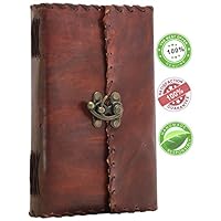 SouvNear Olde Worlde Genuine Leather Journal - 9 x 5