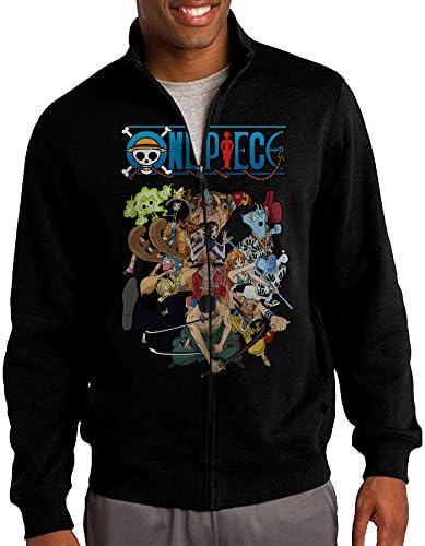 Men's Jp Anime One Piece Poster Full- Zip Sweatshirt Jacket