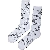 Gonz Logo Crew Socks (White)