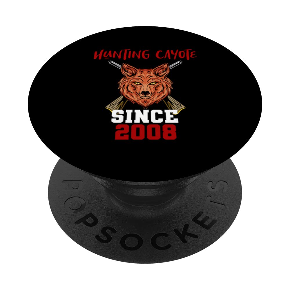 Hunting cayote since 2008 PopSockets Swappable PopGrip