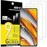 NEW'C [3 Pack] Designed for Xiaomi Poco F3, Xiaomi