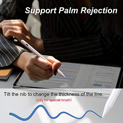 Stylus Pen for iPad with Palm Rejection, KECOW 2nd Gen Digital Pen Compatible with (2019-2020)iPad 6th/7th Gen, iPad Pro(11/12.9\