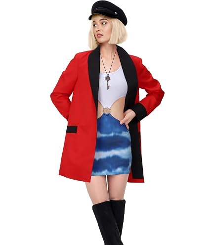 Pretty Woman Dress Cosplay Vivian Ward Costume Women's Sexy Crop Top Mini Skirt Outfit Halloween Uniform (Blue and White, XS): Clothing, Shoes & Jewelry