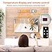 Patio Heater - Outdoor Heater w/3s-Fast Heating & Remote Control, Electric Patio Heater w/24H Timer Auto Shut Off, Super Quiet Wall-Mounted Space Heater for Large Room, Garage, Backyard, Office, 1500W