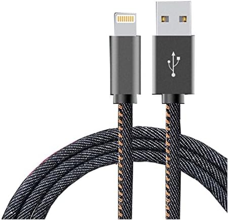 Gawen PowerLine+ Lightning Cable (6ft, 2 metter)Certified Durable and Fast Charging Cable [Jean] for iPhone, iPad and More(jean)
