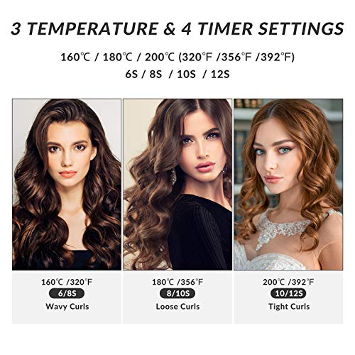 Automatic Curling Irons, Xpreen Cordless Hair Curler Rechargeable