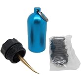 Scuba Choice Mini Tank Key Ring with Brass O-Ring Pick &amp; 10 O-Rings, Removal Tool for Diving Gear Equipment Maintenance, Compact Durable Design (Blue)