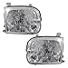 Brock Replacement Driver and Passenger Side Halogen Headlight Assembly Set Compatible with 2005-2007 Sequoia & 2005-2006 Tundra Double Cab