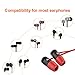 12Pcs Replacement Eartips- RIYO Premium Memory Foam Earphone Earbuds Tips Noise Reducing Earbud Tips for 5mm-7mm in-Ear Headphones Nozzle (Small, Red)