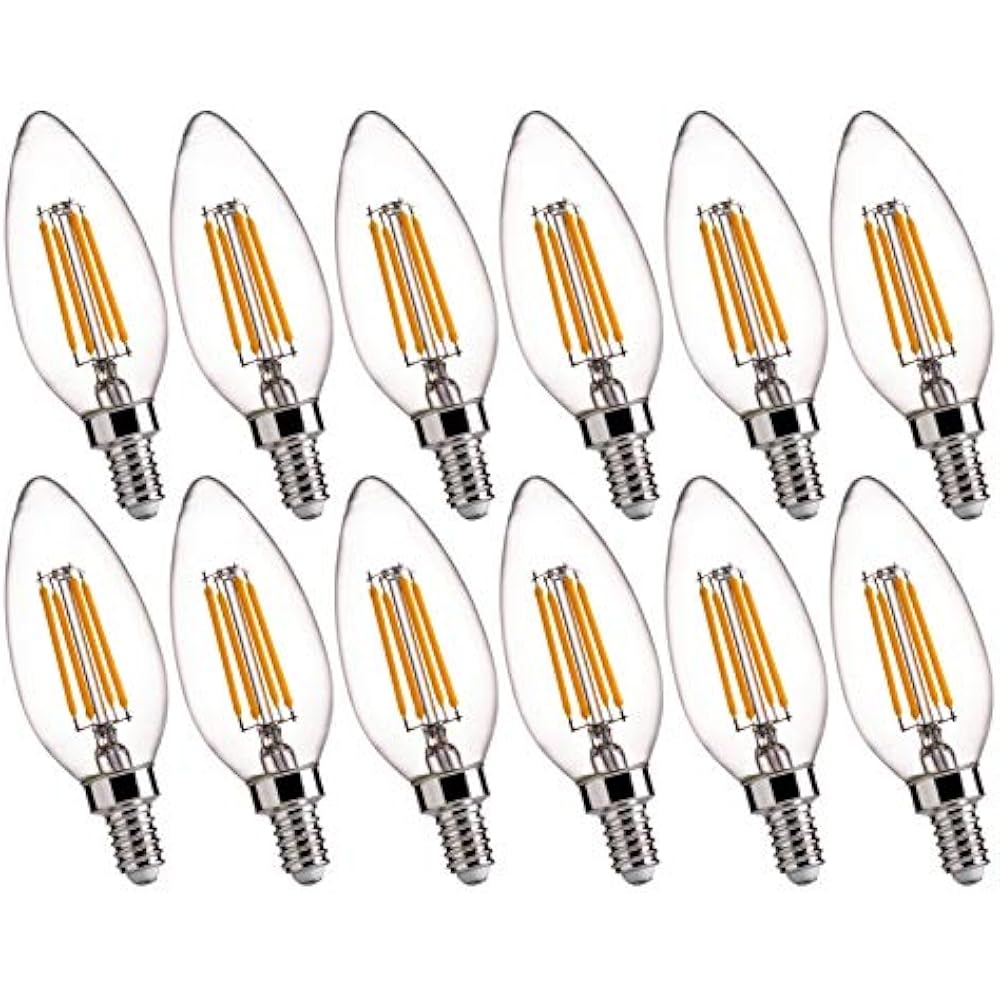 B11 E12 LED Candelabra Base Bulbs 60W Equivalent 4.5W Dimmable Candle Light Of eBay