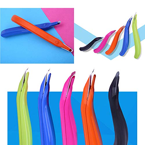 HOSTK 8pcs Magnetic Staple Remover Puller Tool Pen-Type Effortless for Office School and Home Black Blue Pink Orange Green