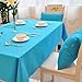All For You Rectangular Fabric Table Cloth,Rectangle Washable Dinner Picnic Table Cloth,Assorted Colors- Size 52 in X 70 in (Blue)