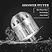 Goodlylife 18-Stage Shower Filter Universal High Output Replacement Showerhead Filter to Eliminate Chlorine & Fluoride & Lead