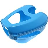 Maxmoral Pigeon Holder Bird Fixed Frame Rack - Plastic Feeding Syringe for Young Birds, Parrot Chick - Injection Feeding Fixed Mount Bird Supplies, Blue