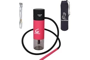 ASANMA Portable Hookah Set, Multi-Purpose Travel Hookah Set With Everything, Mini Shisha with Wind Cover. Car Hookah Cup, Shisha Hooka
