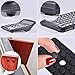 Hestya 404 Pieces Rubber Feet Adhesive Bumper Pad Self Stick Furniture Bumpers Noise-dampening Buffer Pads for Doors Cabinets Drawers, Clear and Black, 10 Different Sizes