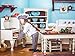 THE QUEEN'S TREASURES 18 Inch Doll Furniture, 1930's Style Wooden, Fully Assembled, Cook Stove & Oven, Compatible with American Girl Dolls Kitchens & Furniture