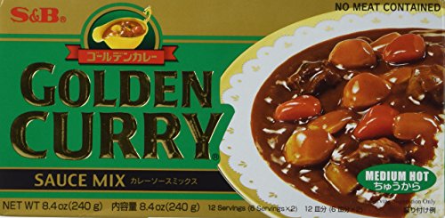 S & B Golden Curry, Med/Hot, 8.4-Ounce Units (Pack of 10) - Thumbnail 6