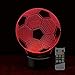 3D Optical Illusion Lamp Soccer Ball Night Light Birthday Gifts for Kids 7 Color Changing Soccer Light with Remote for Home Decor Toys for Sport Fans