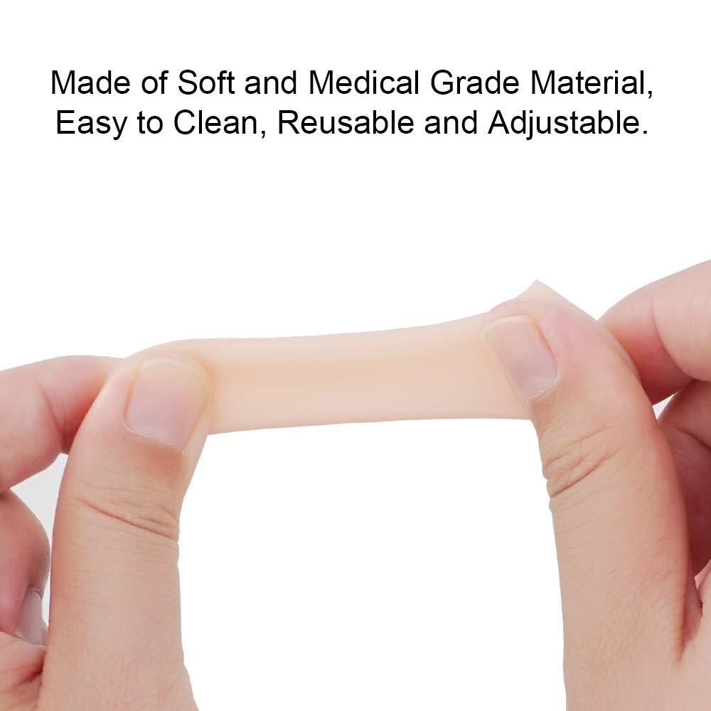Beautulip Toe Cover Gel Protectors Breathable Toe Sleeves for Missing or Ingrown Toenails, Greek Toe and Hammer Toe PACK of 8 (Beige) : Beauty