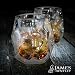 James Bentley Whiskey Glasses set+FREE Sphere Ice Ball Mold x2 for whisky glasses set,Set of 2,Unique Tumblers for Drinking Scotch,Bourbon,Brandy,Liquor,Bar set,double wall luxury whiskey glass primary