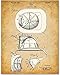 Firefighter Helmet - 11x14 Unframed Patent Print - Makes a Great Fire Station Decor and Gift Under $15 for Firefighters
