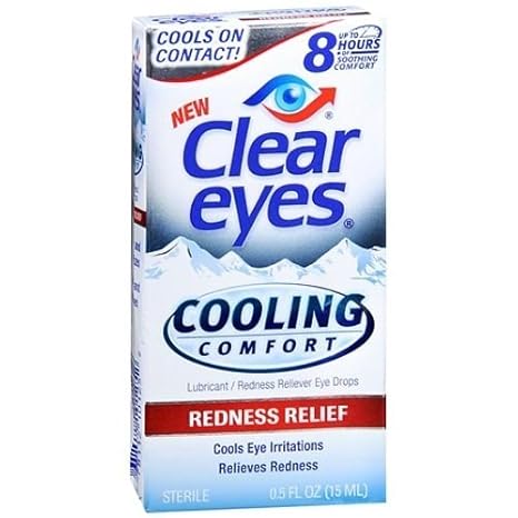 Clear Eyes Cooling Comfort Redness Relief Eye Drops 3 Count
