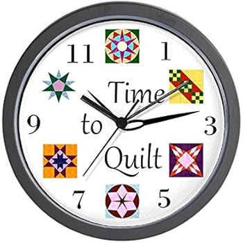 Amazon.com: Quilting Wall Clock Sewing Fabric Family Art