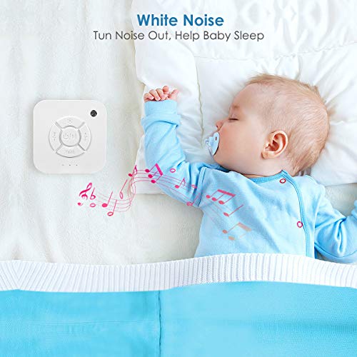 White Noise Machine, 2019 Upgraded Sleep Relax Sound Machine with 8 Soothing Nature Sounds and Sleep Timer
