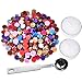 Hestya 230 Pieces Octagon Sealing Wax Beads Sticks with 2 Pieces Tea Candles and 1 Piece Wax Melting Spoon for Wax Stamp Sealing (12 Colors)