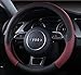 Follicomfy Automotive Leather Steering Wheel Cover Anti Slip Wrap 15