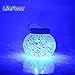 LiteFuze Mosaic Glass Rechargeable Solar Lamp with Night Auto-Sensor Switch - Blue