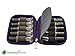 Soothing Terra Roller Bottle Carrying Case for Essential Oils - Portable Hard Shell Travel Case (Purple)