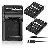 OAproda 2-Pack EN-EL12 Battery and USB Charger for