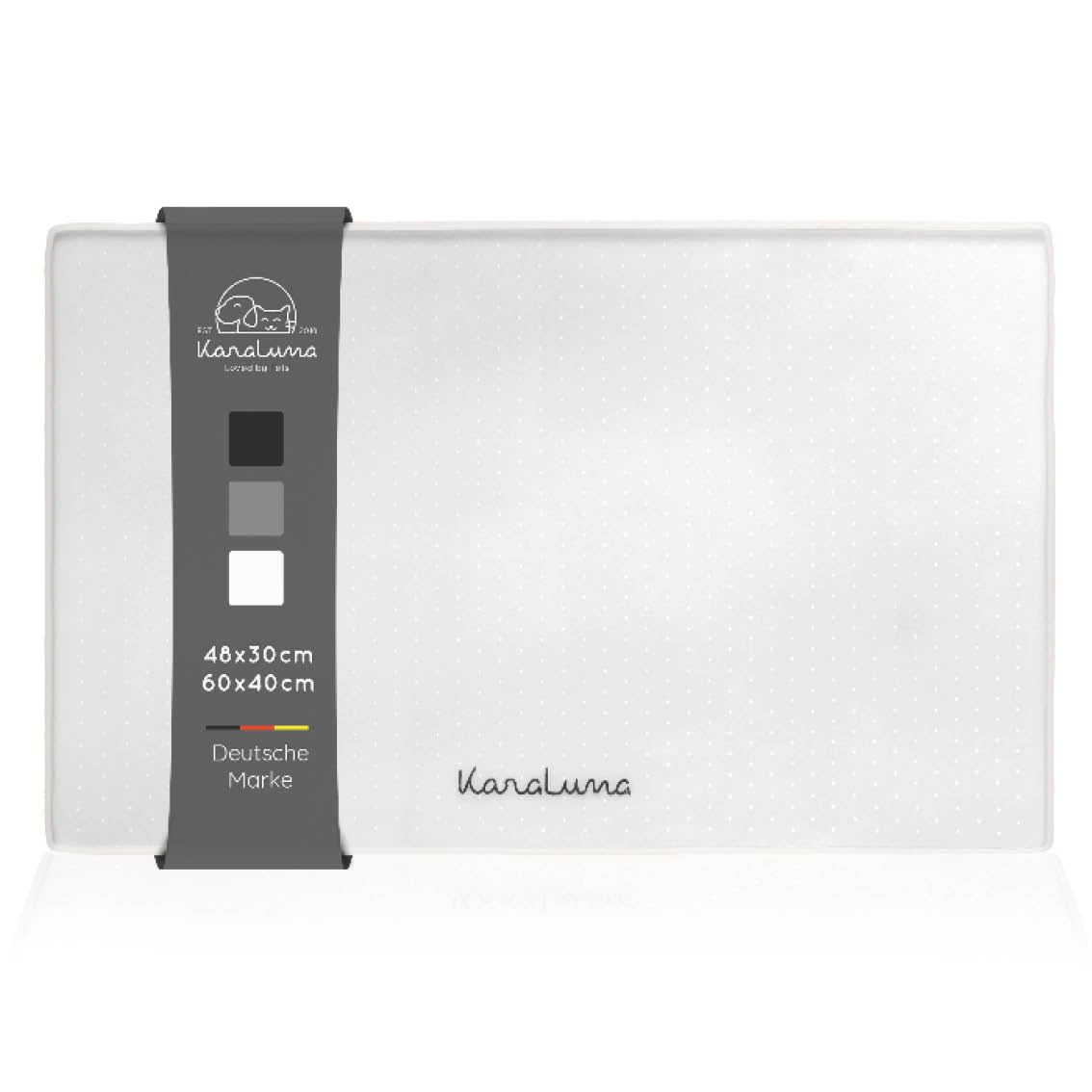 KaraLuna Premium Silicone Feeding Mat (Transparent (square), Small)