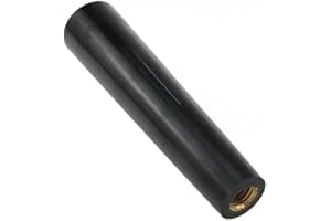 yukata Black revolving Handle 3/8inch Wood Stove Parts Fireplace Door Handles Threaded knob for housing Construction, Furniture Repair,arious Machines and Tools