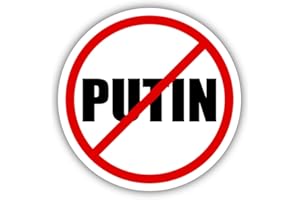 STICKER FRENZY 3 Pack No Putin Car Sticker Bumper Sticker Vinyl Decal 3x3 inch Each