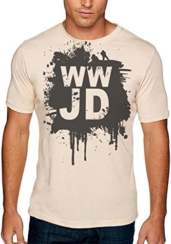 Hellfire Graphics What Would Jesus Do T-Shirt XX-Large Tan