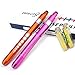Escolite nurse penlight with pupil gauge nursing penlight stylus end for stethoscope warm white light dull polish 2AAA battary orange and pink color 2pcs