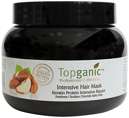 Topganic Intensive Hair Mask with Brazil Nut Oil, 16.9 Ounce