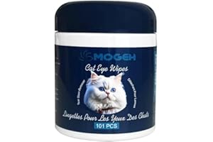 Cat Eye Wipes | Tear Stain Remover | Thicker Pads | Gentle & Effective | Your Feline Friend Deserves The Best! | MOGEH |