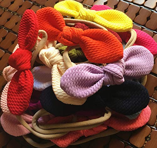 Baby Headbands Turban Knotted, Girl's Hairbands for Newborn, Toddler and Children's - Thumbnail 2