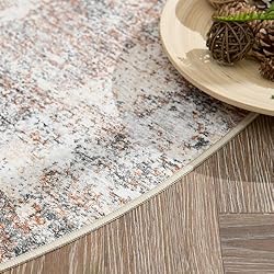 jinchan Round Rug 8ft Area Indoor Modern Circle Rug